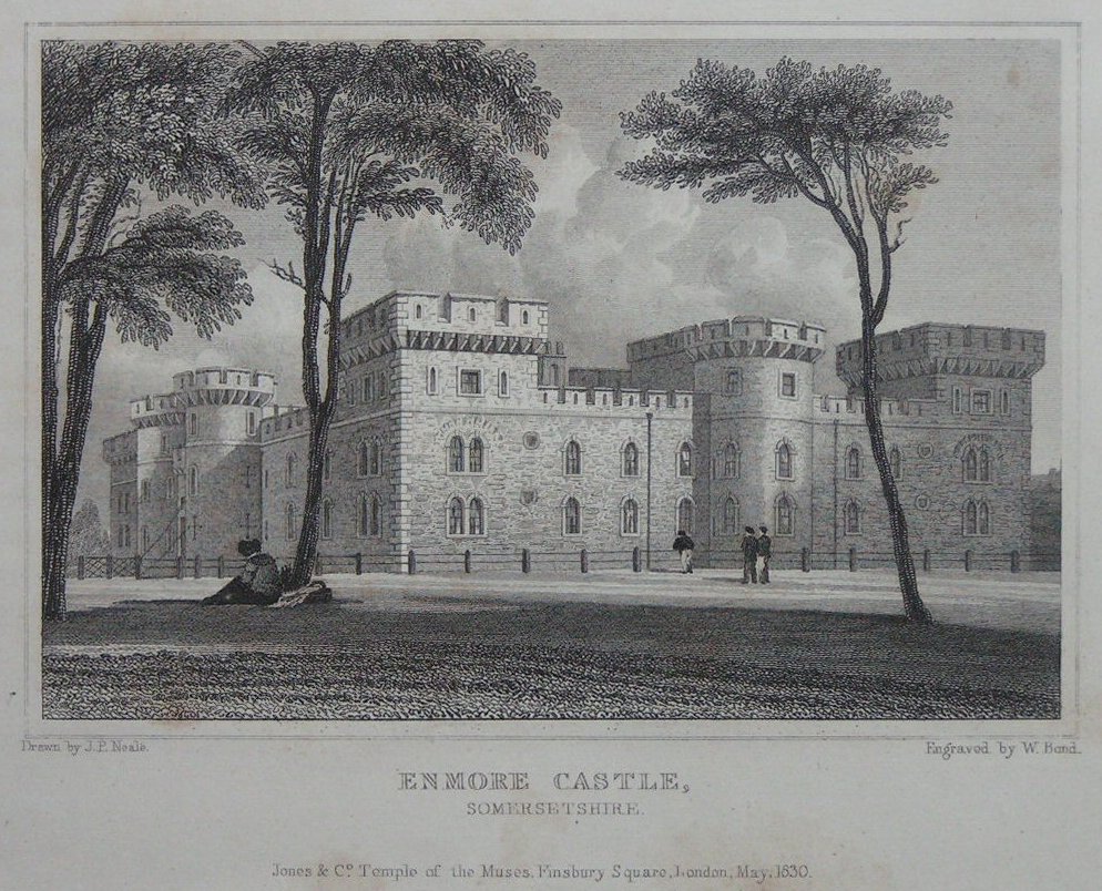 Print - Enmore Castle, Somersetshire - Bond